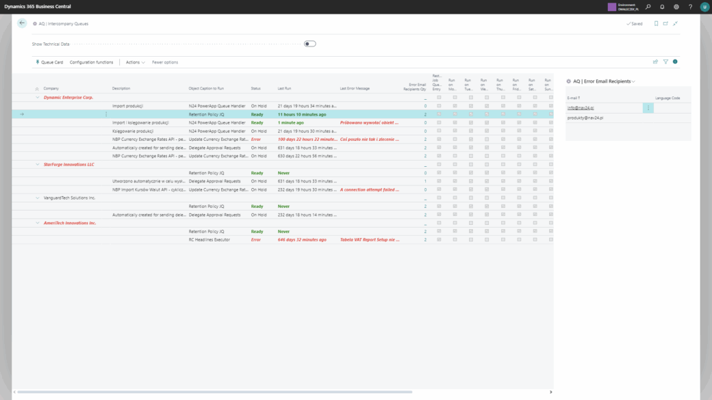 advanced queues business central extension