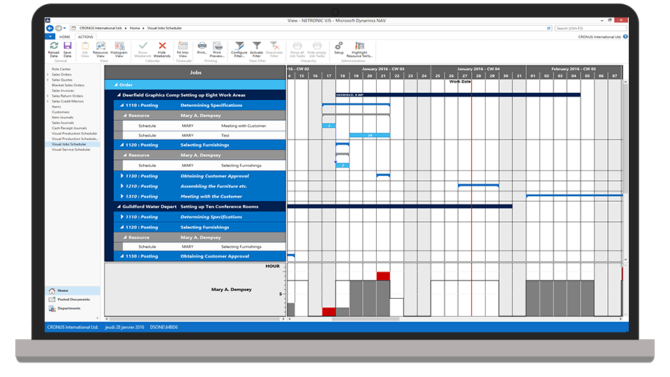 VJS visual job scheduler harmonogramowanie pracy