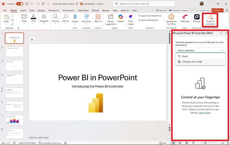 power bi controller